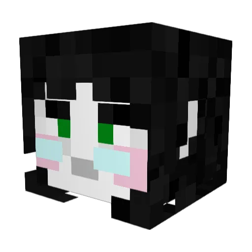 gabbls_ Minecraft avatar head, 3D render