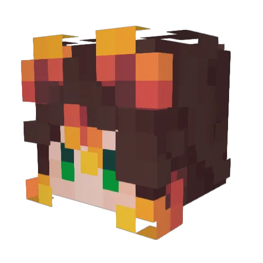 gabbro__ Minecraft avatar head, 3D render