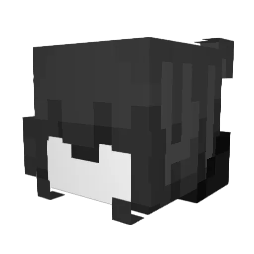 gabbum Minecraft avatar head, 3D render