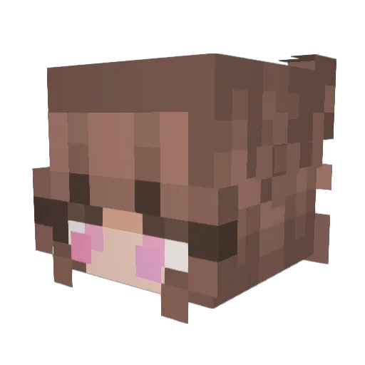 gabby1919 Minecraft avatar head, 3D render