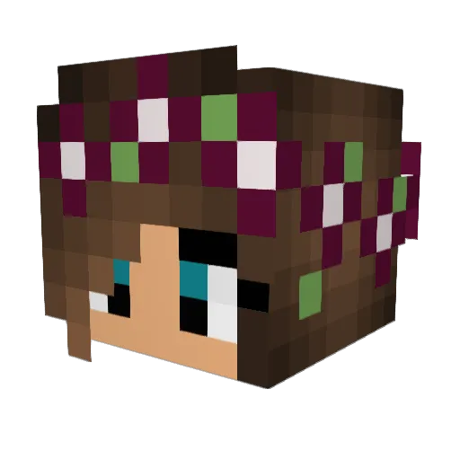 gabby555 Minecraft avatar head, 3D render
