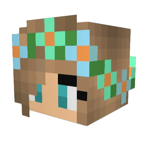 gabby930 Minecraft avatar head, 3D render