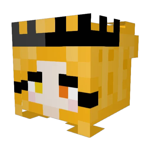 gabbyte Minecraft avatar head, 3D render