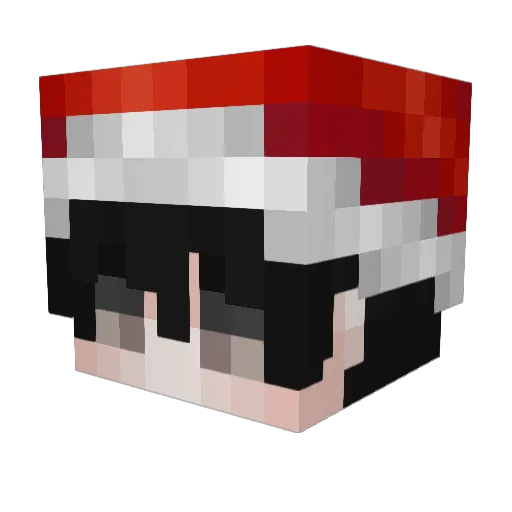 gabdamay Minecraft avatar head, 3D render