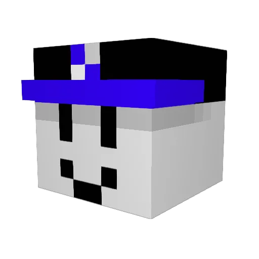 gabe2480 Minecraft avatar head, 3D render