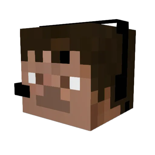gabe53207 Minecraft avatar head, 3D render