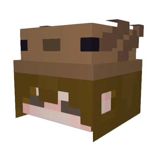 gabe_69 Minecraft avatar head, 3D render