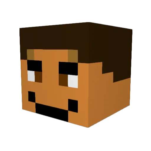 gabe_azn Minecraft avatar head, 3D render