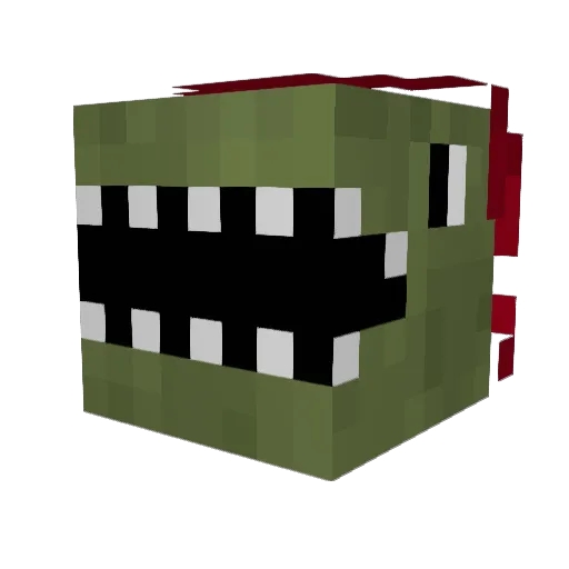 gabe_o Minecraft avatar head, 3D render