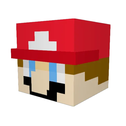 gabe_urb Minecraft avatar head, 3D render