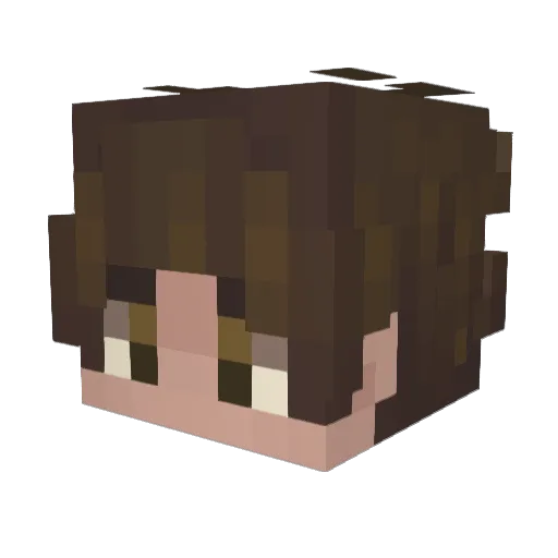 gabebas Minecraft avatar head, 3D render