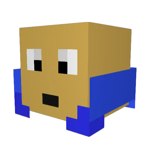 gabed2000 Minecraft avatar head, 3D render