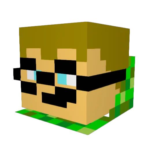 gabemart01 Minecraft avatar head, 3D render