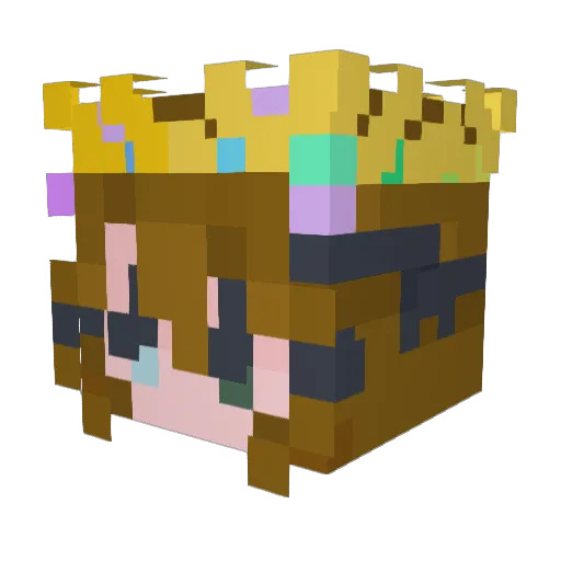 gabeperron Minecraft avatar head, 3D render