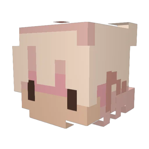 gabereel Minecraft avatar head, 3D render
