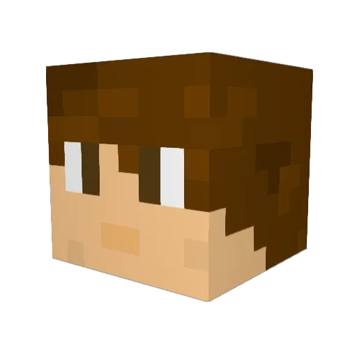 gabereiser Minecraft avatar head, 3D render