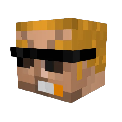 gabester7 Minecraft avatar head, 3D render