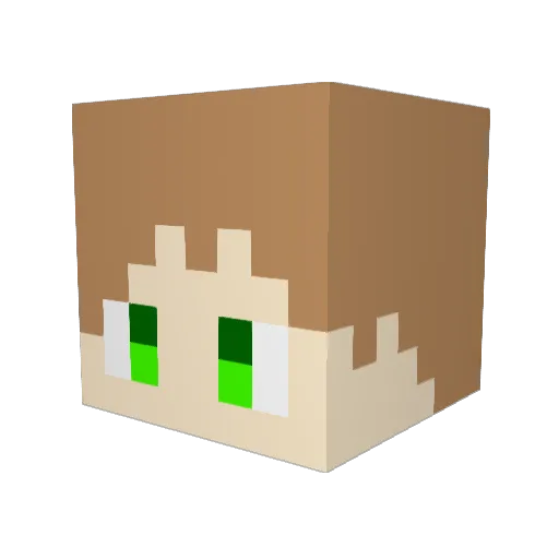 gabeydo7 Minecraft avatar head, 3D render