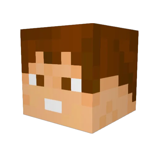 gabgabin Minecraft avatar head, 3D render