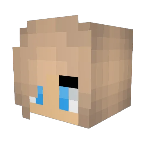 gabi_ggift Minecraft avatar head, 3D render