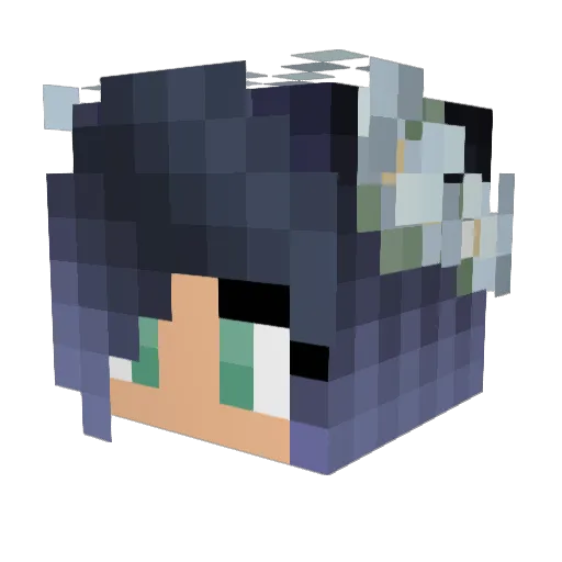 gabicupcake Minecraft avatar head, 3D render