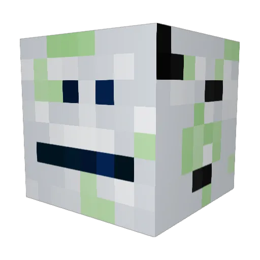 gabielek Minecraft avatar head, 3D render