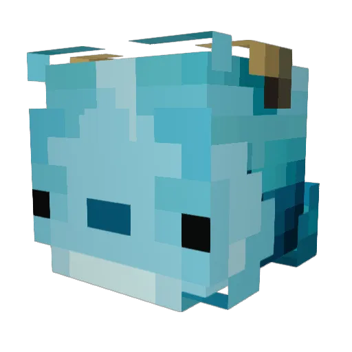 gabiiuwu Minecraft avatar head, 3D render
