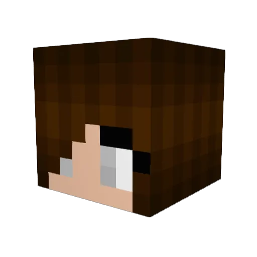 gabilady Minecraft avatar head, 3D render