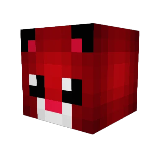 gabirko Minecraft avatar head, 3D render