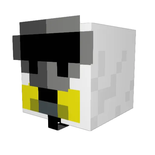 gabishere Minecraft avatar head, 3D render