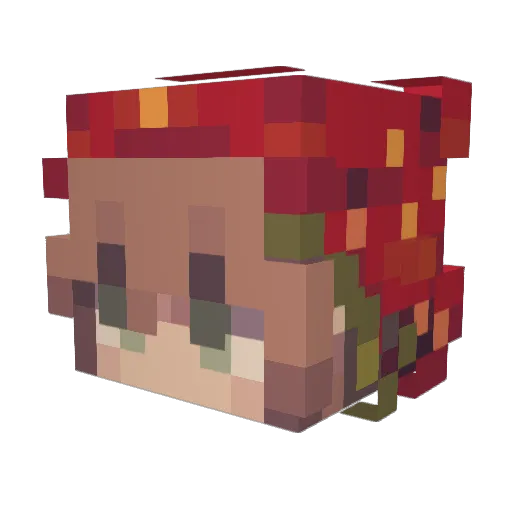 gabixd007 Minecraft avatar head, 3D render