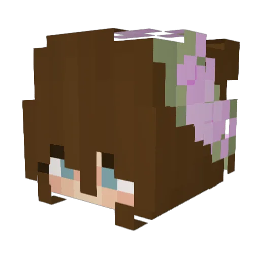 gabixhern Minecraft avatar head, 3D render