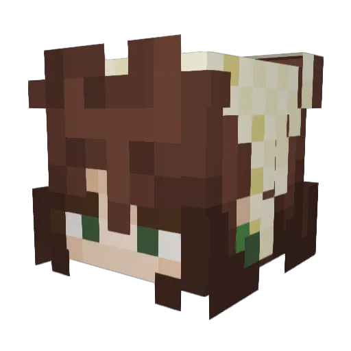gabmoby Minecraft avatar head, 3D render