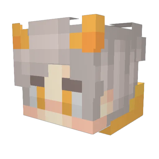 gabmoore Minecraft avatar head, 3D render