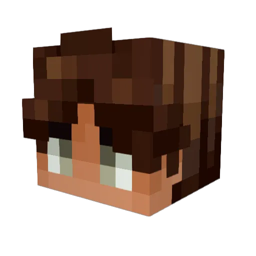 gabo55 Minecraft avatar head, 3D render