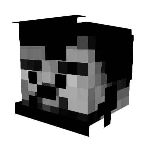 gaboiul Minecraft avatar head, 3D render