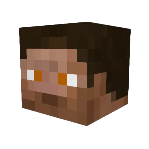 gabor1z Minecraft avatar head, 3D render