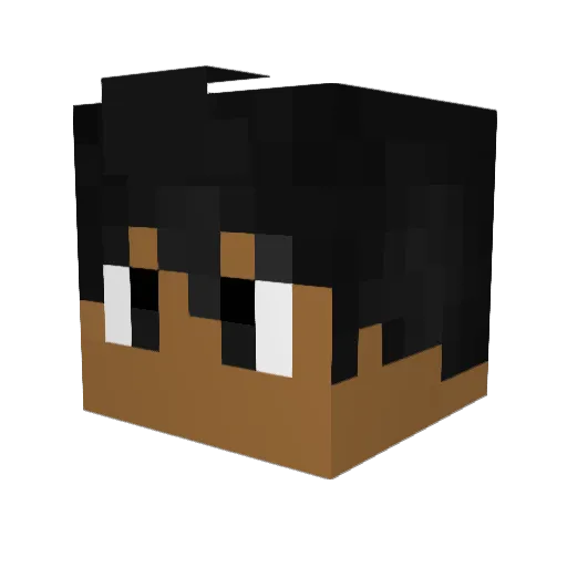 gaborel Minecraft avatar head, 3D render