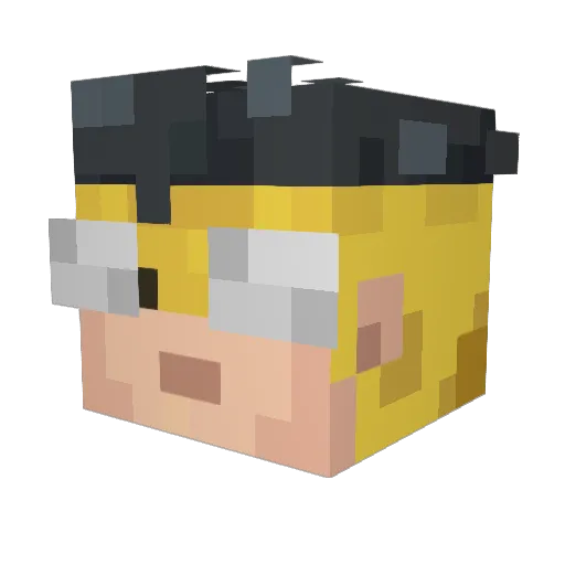 gabraiel Minecraft avatar head, 3D render