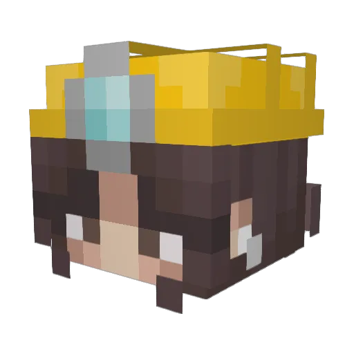 gabrayan Minecraft avatar head, 3D render
