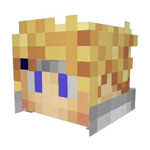 gabri2cool Minecraft avatar head, 3D render