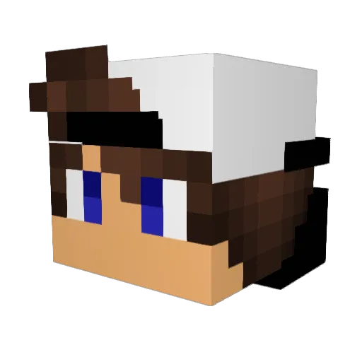 gabrieLos_ Minecraft avatar head, 3D render