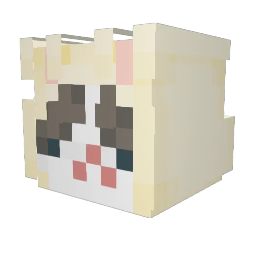 gabrielaxm Minecraft avatar head, 3D render