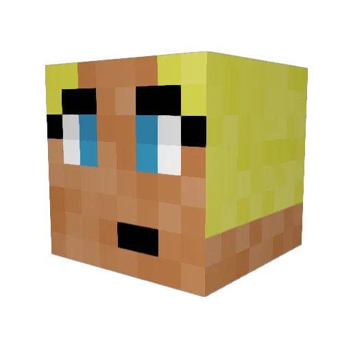 gabrielehuncho Minecraft avatar head, 3D render