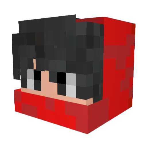 gabrielsloow Minecraft avatar head, 3D render