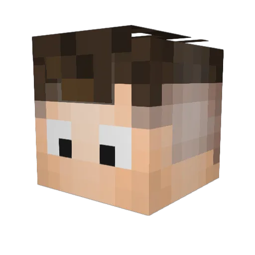 gabriielcheroso Minecraft avatar head, 3D render