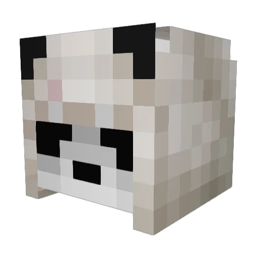 gabrinou1 Minecraft avatar head, 3D render