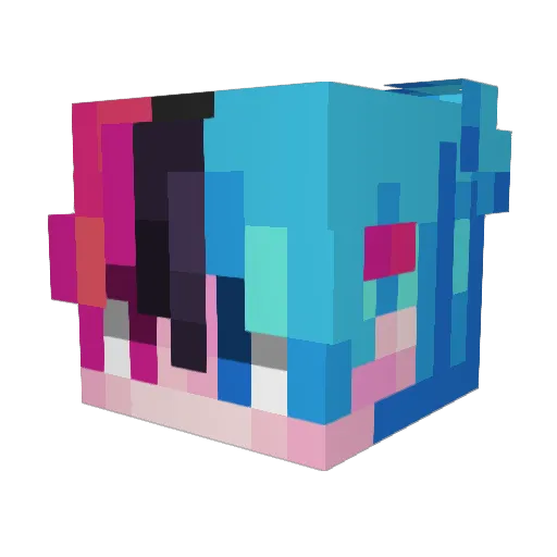 gabroskii Minecraft avatar head, 3D render