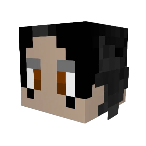 gabrrbrbb Minecraft avatar head, 3D render