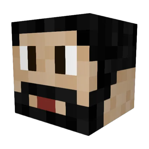 gabrremusic Minecraft avatar head, 3D render